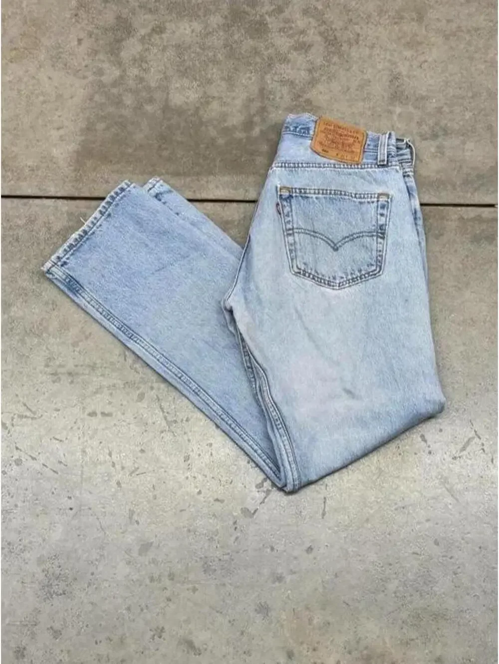 vintage levis 501 faded blue made in usa straight leg jeans size 31 x 30